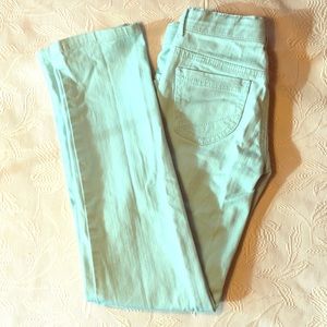 Gymboree Girls’ Mint Colored Jeans. EUC.